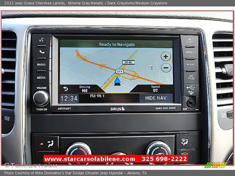 Mineral Gray Metallic / Dark Graystone/Medium Graystone 2013 Jeep Grand Cherokee Laredo