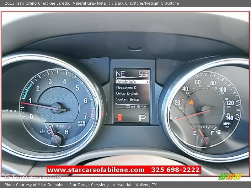 Mineral Gray Metallic / Dark Graystone/Medium Graystone 2013 Jeep Grand Cherokee Laredo