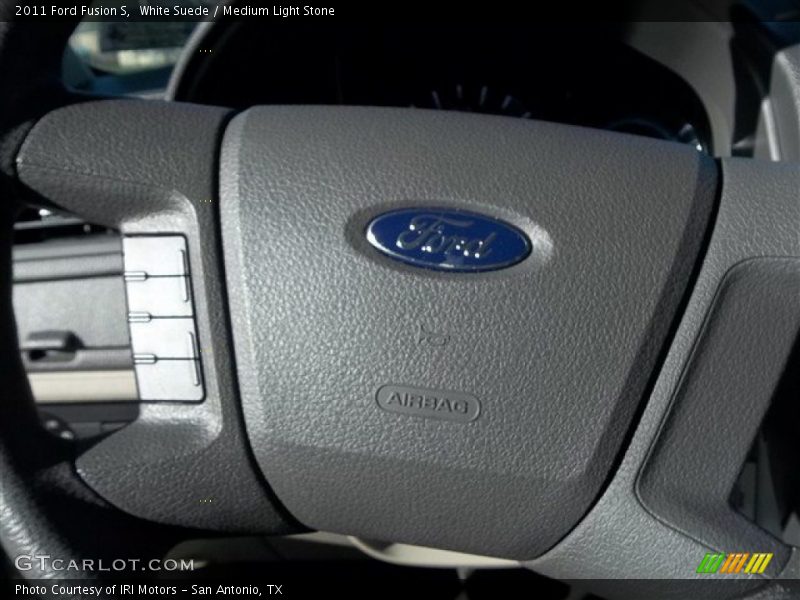White Suede / Medium Light Stone 2011 Ford Fusion S