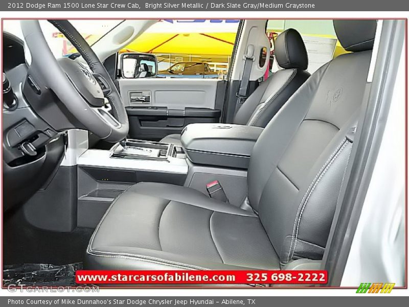 Bright Silver Metallic / Dark Slate Gray/Medium Graystone 2012 Dodge Ram 1500 Lone Star Crew Cab