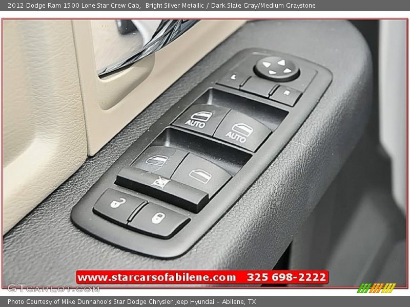 Bright Silver Metallic / Dark Slate Gray/Medium Graystone 2012 Dodge Ram 1500 Lone Star Crew Cab