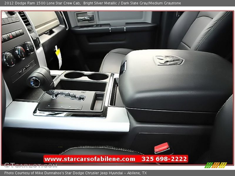 Bright Silver Metallic / Dark Slate Gray/Medium Graystone 2012 Dodge Ram 1500 Lone Star Crew Cab