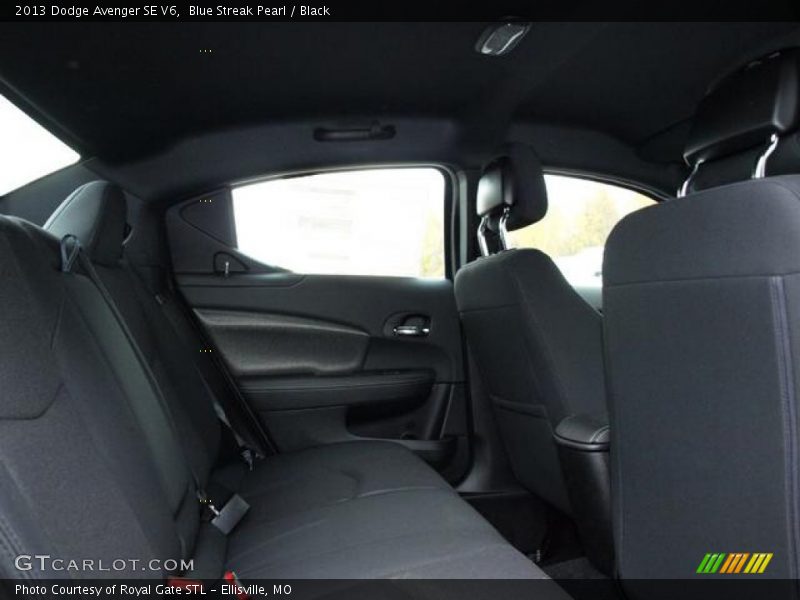 Blue Streak Pearl / Black 2013 Dodge Avenger SE V6