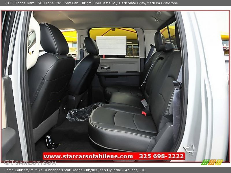 Bright Silver Metallic / Dark Slate Gray/Medium Graystone 2012 Dodge Ram 1500 Lone Star Crew Cab