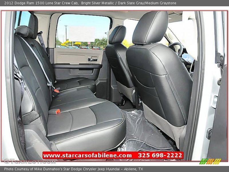 Bright Silver Metallic / Dark Slate Gray/Medium Graystone 2012 Dodge Ram 1500 Lone Star Crew Cab