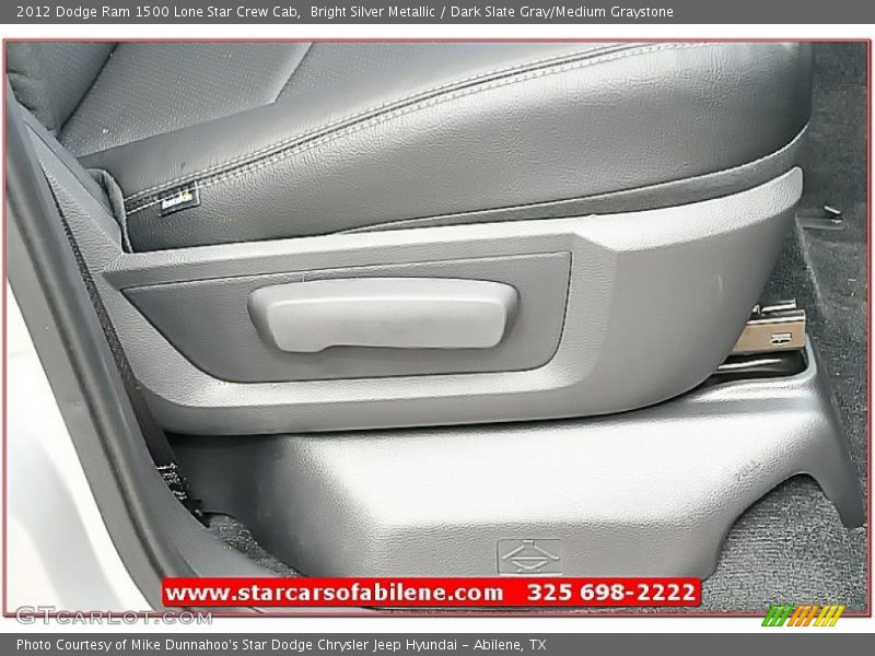 Bright Silver Metallic / Dark Slate Gray/Medium Graystone 2012 Dodge Ram 1500 Lone Star Crew Cab