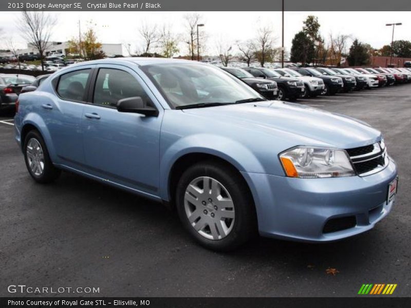 Crystal Blue Pearl / Black 2013 Dodge Avenger SE