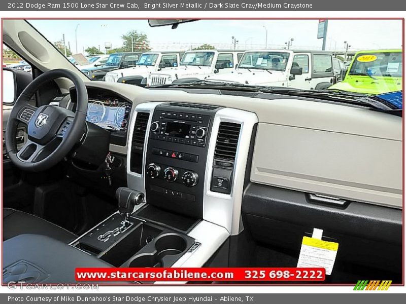 Bright Silver Metallic / Dark Slate Gray/Medium Graystone 2012 Dodge Ram 1500 Lone Star Crew Cab