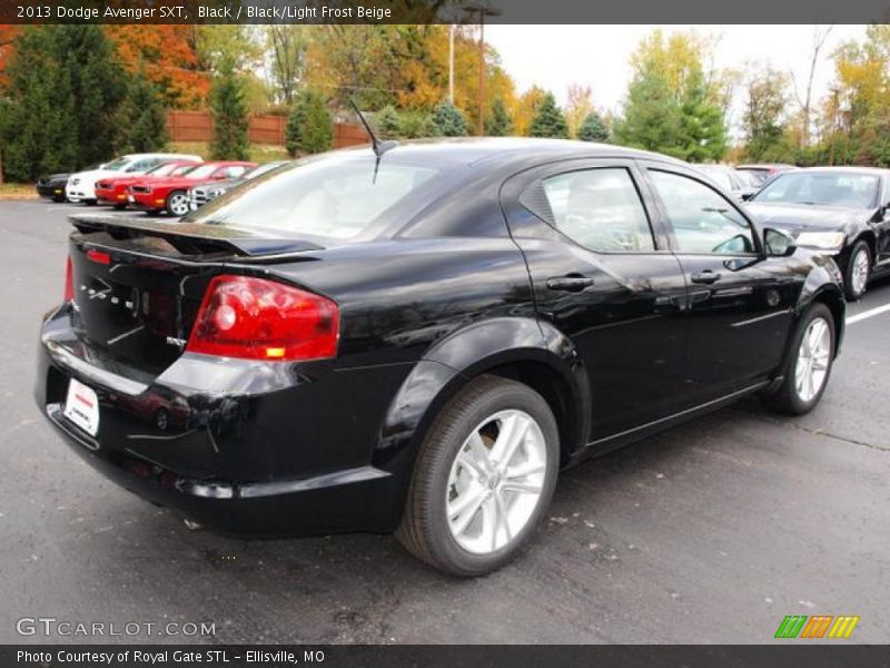 Black / Black/Light Frost Beige 2013 Dodge Avenger SXT