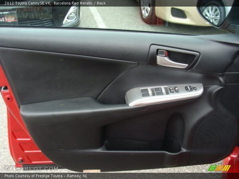 Barcelona Red Metallic / Black 2012 Toyota Camry SE V6