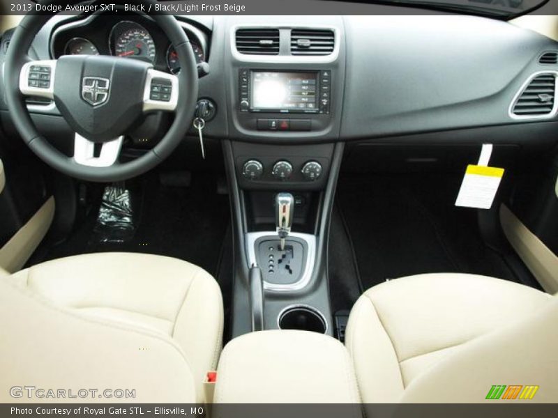 Black / Black/Light Frost Beige 2013 Dodge Avenger SXT