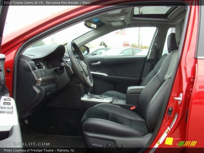 Barcelona Red Metallic / Black 2012 Toyota Camry SE V6