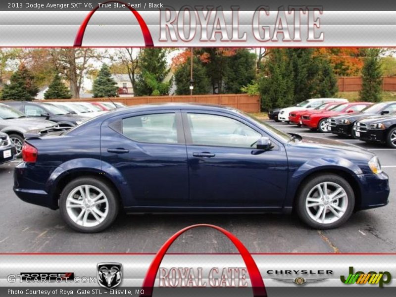 True Blue Pearl / Black 2013 Dodge Avenger SXT V6