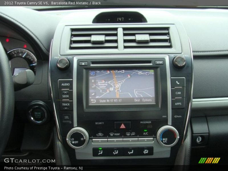 Barcelona Red Metallic / Black 2012 Toyota Camry SE V6