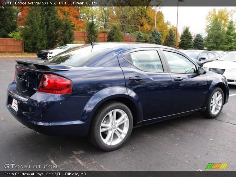 True Blue Pearl / Black 2013 Dodge Avenger SXT V6