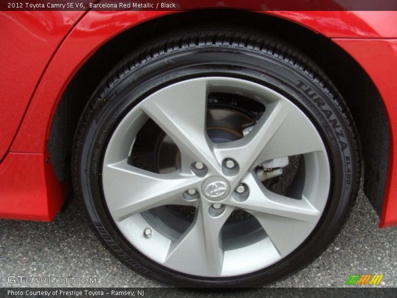 Barcelona Red Metallic / Black 2012 Toyota Camry SE V6