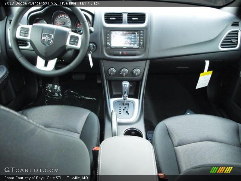 True Blue Pearl / Black 2013 Dodge Avenger SXT V6