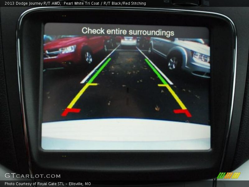 Pearl White Tri Coat / R/T Black/Red Stitching 2013 Dodge Journey R/T AWD