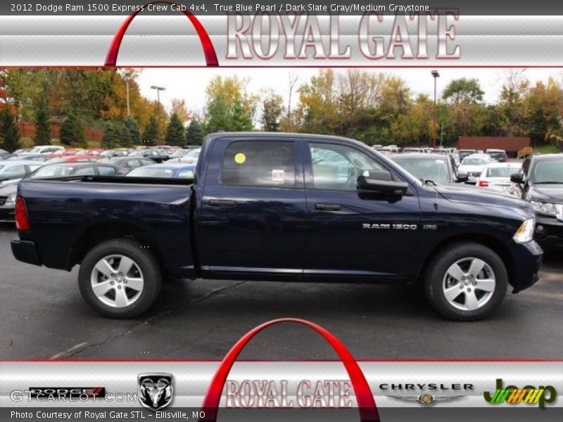 True Blue Pearl / Dark Slate Gray/Medium Graystone 2012 Dodge Ram 1500 Express Crew Cab 4x4