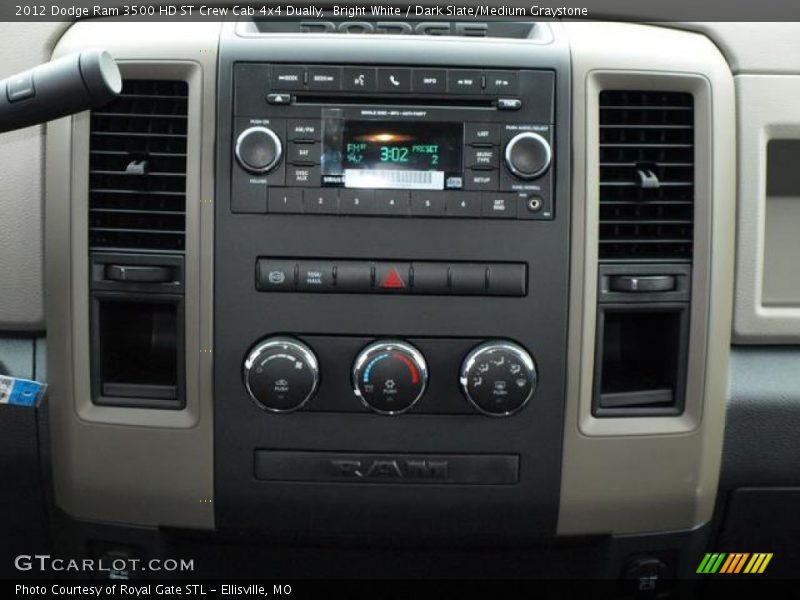 Bright White / Dark Slate/Medium Graystone 2012 Dodge Ram 3500 HD ST Crew Cab 4x4 Dually