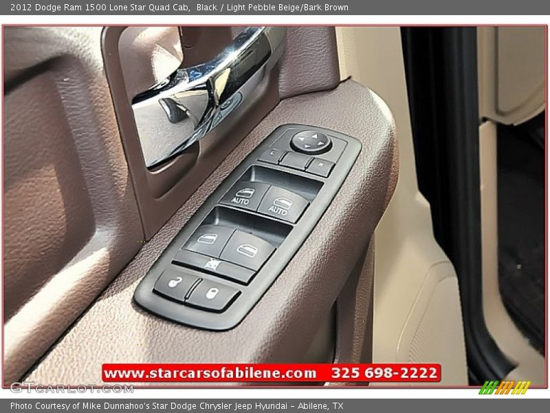 Black / Light Pebble Beige/Bark Brown 2012 Dodge Ram 1500 Lone Star Quad Cab