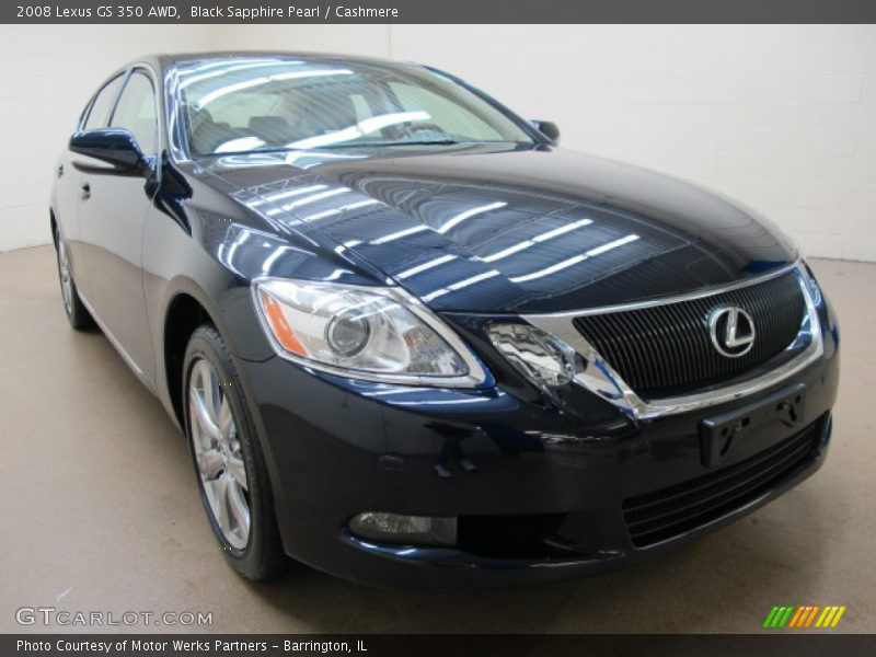 Black Sapphire Pearl / Cashmere 2008 Lexus GS 350 AWD