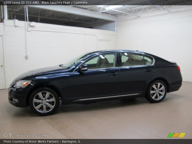 Black Sapphire Pearl / Cashmere 2008 Lexus GS 350 AWD