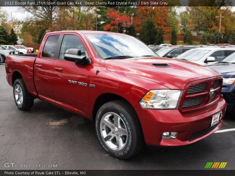 Deep Cherry Red Crystal Pearl / Dark Slate Gray 2012 Dodge Ram 1500 Sport Quad Cab 4x4