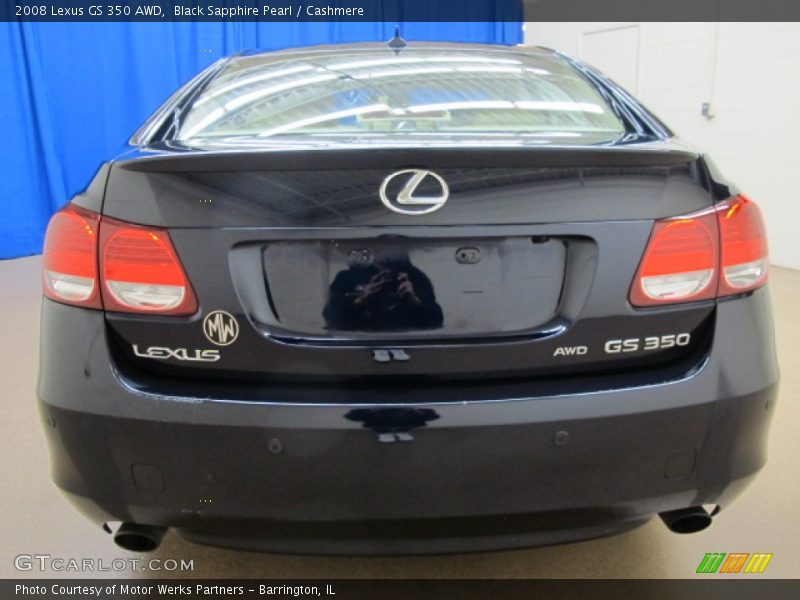 Black Sapphire Pearl / Cashmere 2008 Lexus GS 350 AWD