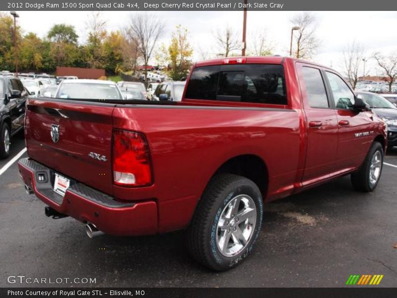 Deep Cherry Red Crystal Pearl / Dark Slate Gray 2012 Dodge Ram 1500 Sport Quad Cab 4x4