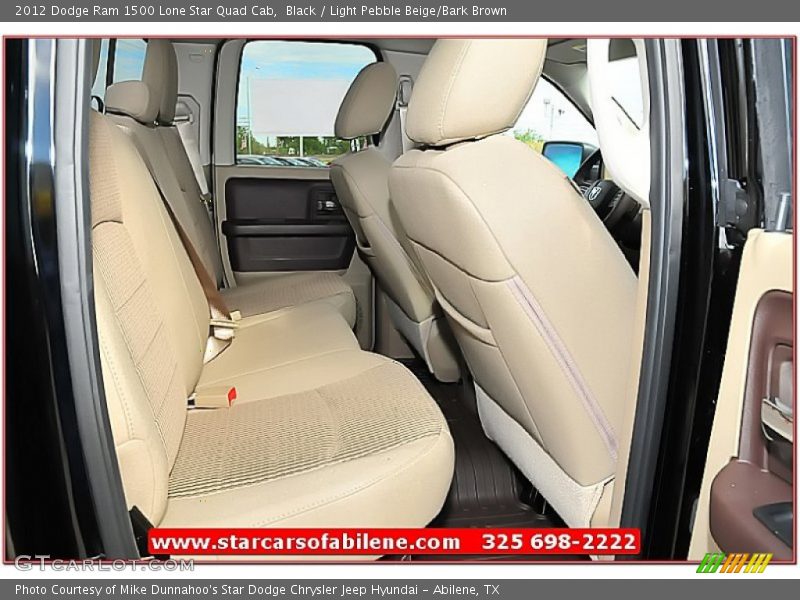 Black / Light Pebble Beige/Bark Brown 2012 Dodge Ram 1500 Lone Star Quad Cab