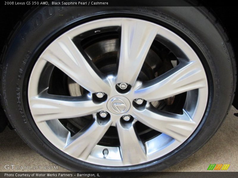 Black Sapphire Pearl / Cashmere 2008 Lexus GS 350 AWD
