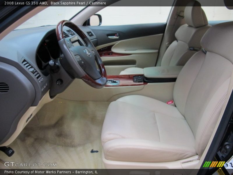 Black Sapphire Pearl / Cashmere 2008 Lexus GS 350 AWD