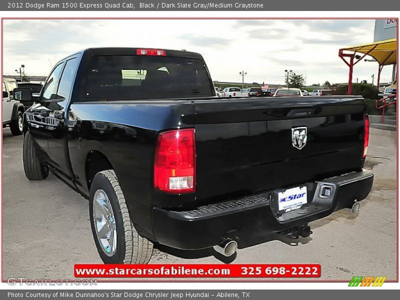 Black / Dark Slate Gray/Medium Graystone 2012 Dodge Ram 1500 Express Quad Cab