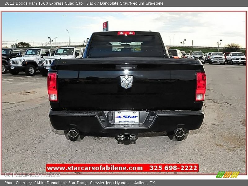Black / Dark Slate Gray/Medium Graystone 2012 Dodge Ram 1500 Express Quad Cab
