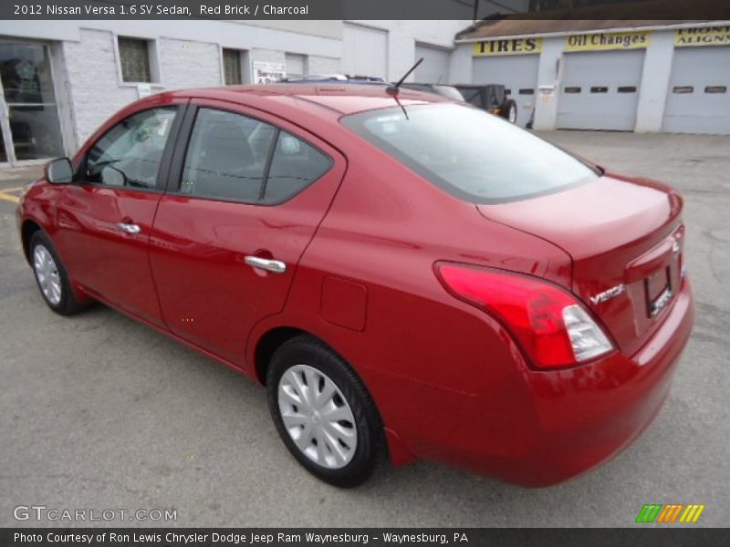 Red Brick / Charcoal 2012 Nissan Versa 1.6 SV Sedan