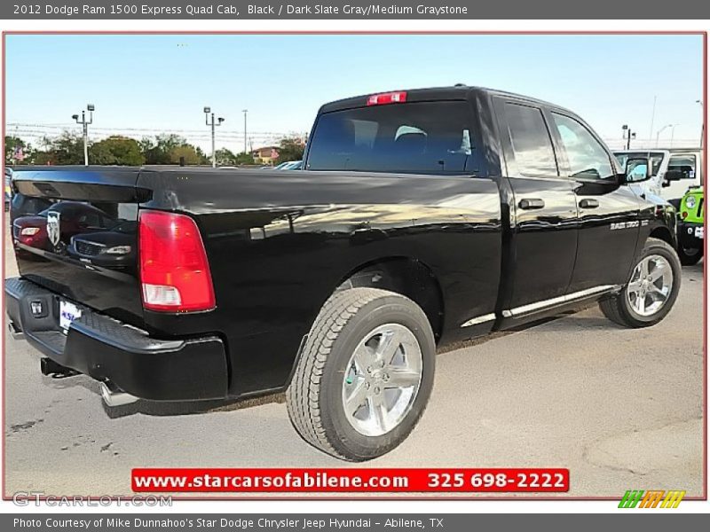 Black / Dark Slate Gray/Medium Graystone 2012 Dodge Ram 1500 Express Quad Cab