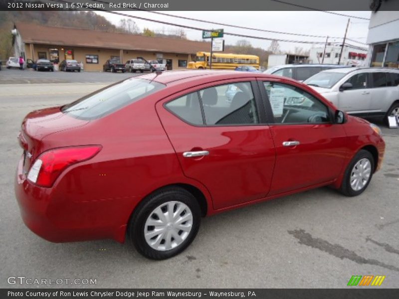 Red Brick / Charcoal 2012 Nissan Versa 1.6 SV Sedan