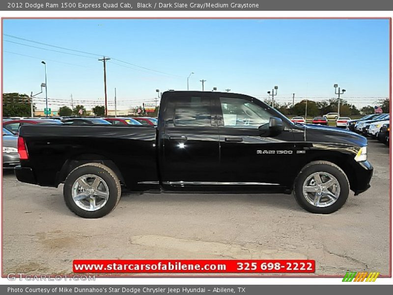 Black / Dark Slate Gray/Medium Graystone 2012 Dodge Ram 1500 Express Quad Cab