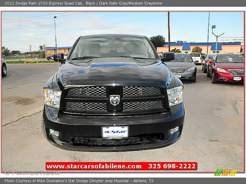 Black / Dark Slate Gray/Medium Graystone 2012 Dodge Ram 1500 Express Quad Cab