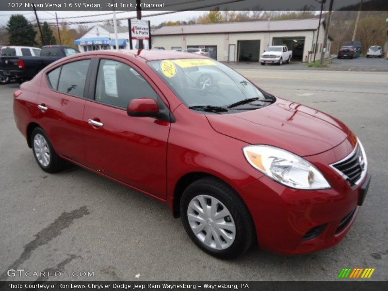 Red Brick / Charcoal 2012 Nissan Versa 1.6 SV Sedan
