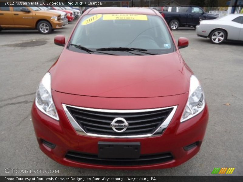 Red Brick / Charcoal 2012 Nissan Versa 1.6 SV Sedan