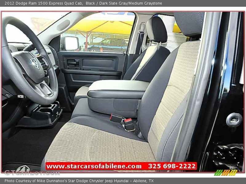 Black / Dark Slate Gray/Medium Graystone 2012 Dodge Ram 1500 Express Quad Cab