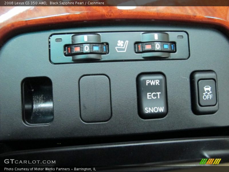 Black Sapphire Pearl / Cashmere 2008 Lexus GS 350 AWD