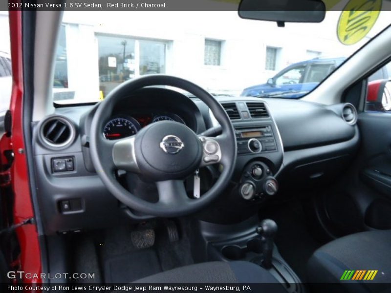 Red Brick / Charcoal 2012 Nissan Versa 1.6 SV Sedan