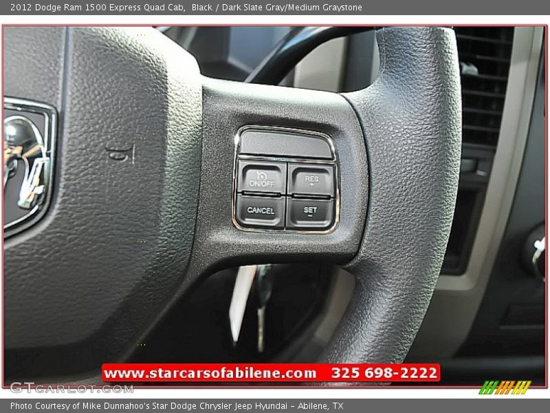 Black / Dark Slate Gray/Medium Graystone 2012 Dodge Ram 1500 Express Quad Cab