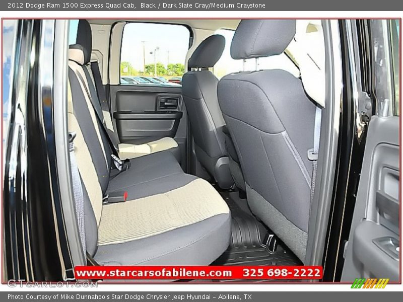 Black / Dark Slate Gray/Medium Graystone 2012 Dodge Ram 1500 Express Quad Cab