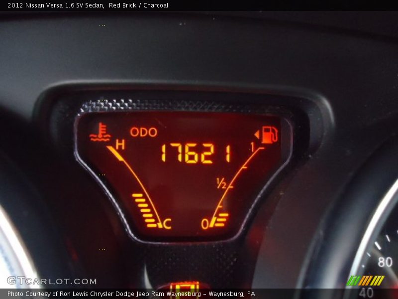 Red Brick / Charcoal 2012 Nissan Versa 1.6 SV Sedan