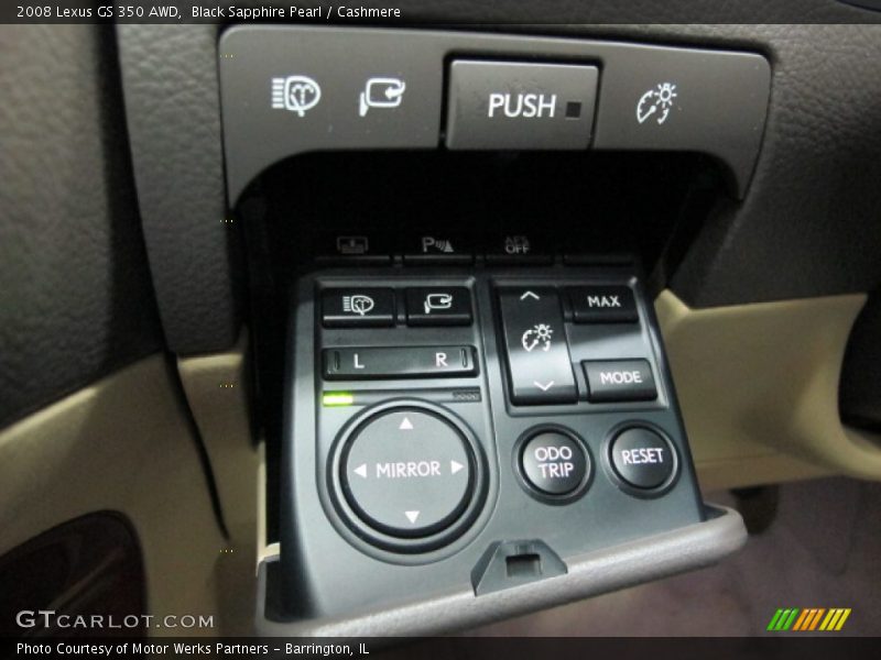 Black Sapphire Pearl / Cashmere 2008 Lexus GS 350 AWD