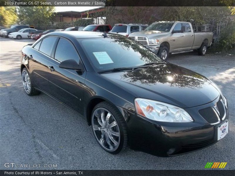 Carbon Black Metallic / Ebony 2009 Pontiac G6 GT Sedan